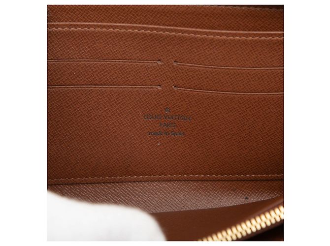 Brown Louis Vuitton Monogram Zippy Long Wallet - view 5