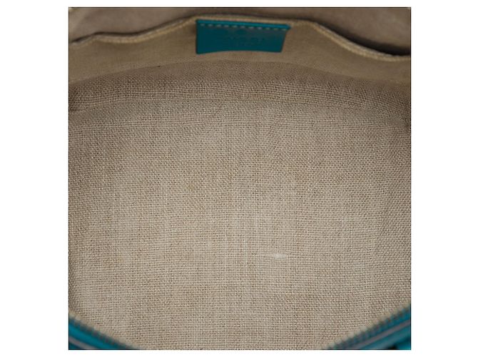 Bolsa Dome Mini Microguccissima Azul Gucci - vista 4
