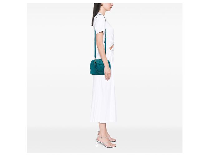 Bolsa Dome Mini Microguccissima Azul Gucci - vista 6