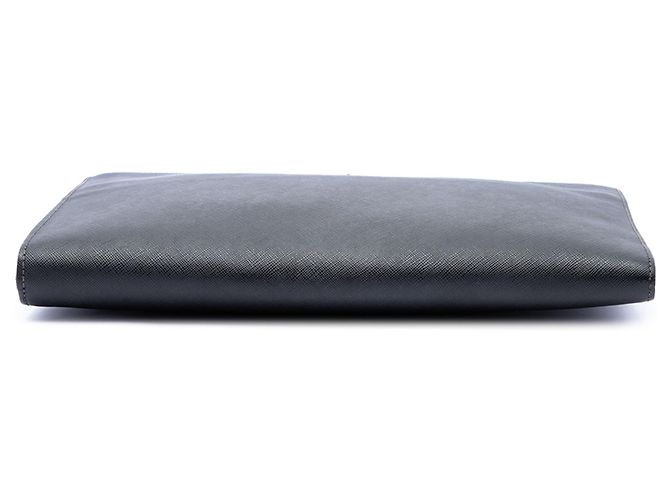 Clutch porta documenti Prada Saffiano nera Nero - vista 3