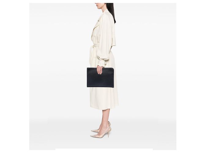 Clutch porta documenti Prada Saffiano nera Nero - vista 6