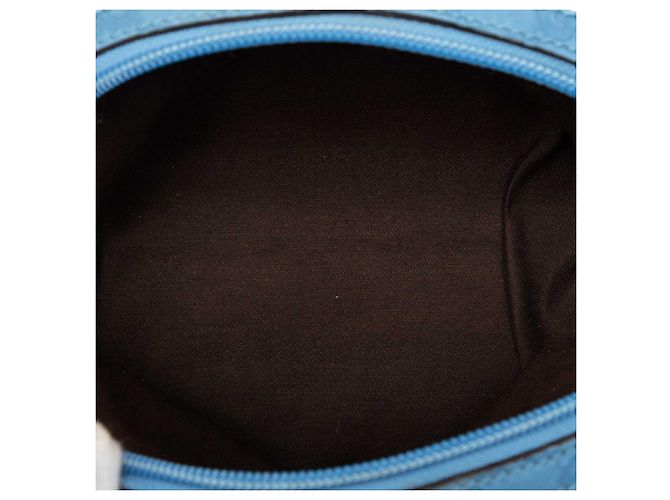 Pouch Gucci Guccissima Blu - vista 4