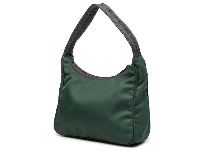Borsa a tracolla Prada Mini Tessuto Re Edition 2000 Verde - vista 2