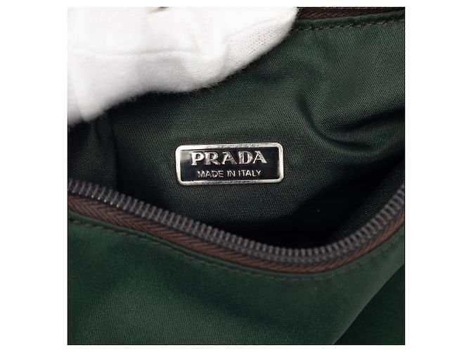 Borsa a tracolla Prada Mini Tessuto Re Edition 2000 Verde - vista 5