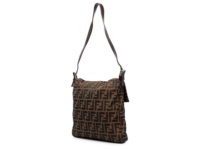 Borsa a tracolla Fendi Zucca Canvas marrone - vista 2
