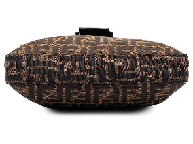 Borsa a tracolla Fendi Zucca Canvas marrone - vista 3