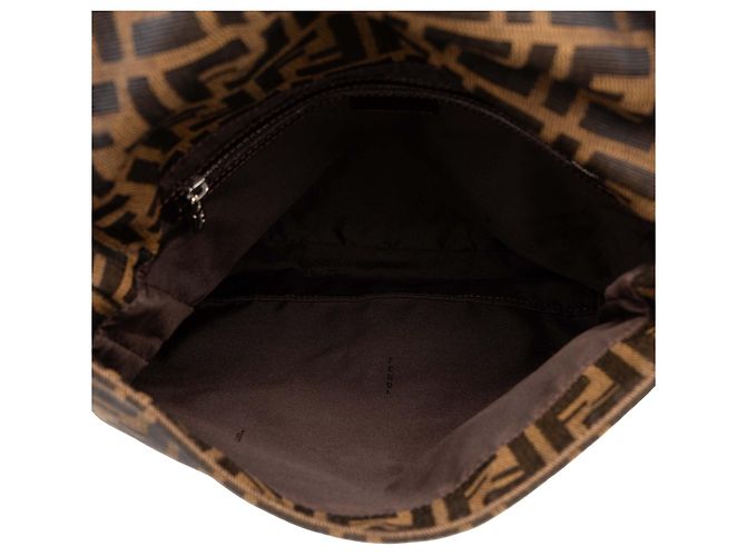 Borsa a tracolla Fendi Zucca Canvas marrone - vista 4