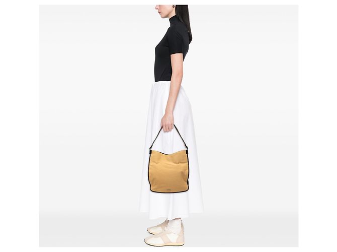 Beige Gucci Canvas Web Schultertasche - Ansicht 6