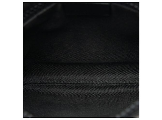 Borsa a tracolla Gucci GG in nylon nero con banda Web - vista 4