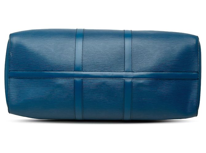 Sac de voyage Louis Vuitton Epi Keepall 50 Bleu - vue 3