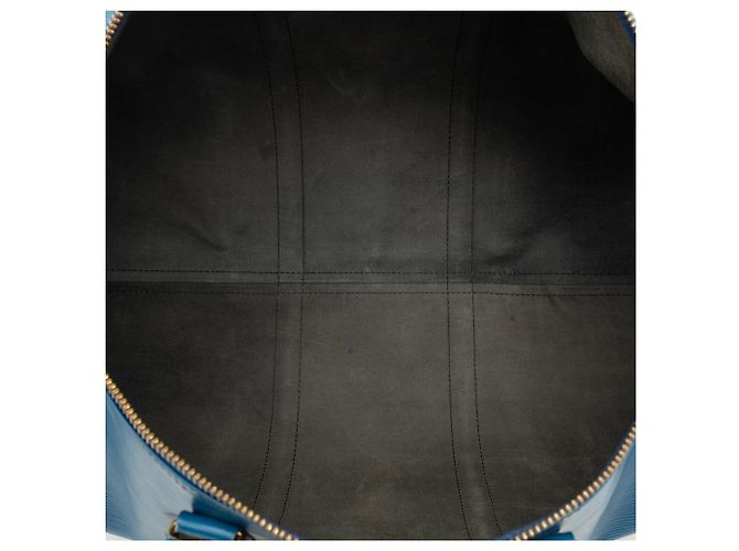 Sac de voyage Louis Vuitton Epi Keepall 50 Bleu - vue 4