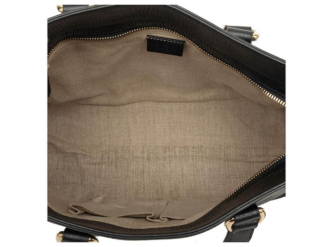 Bamboo Bolsa Gucci em couro de bezerro preta com tassel de bambu Preto - vista 4