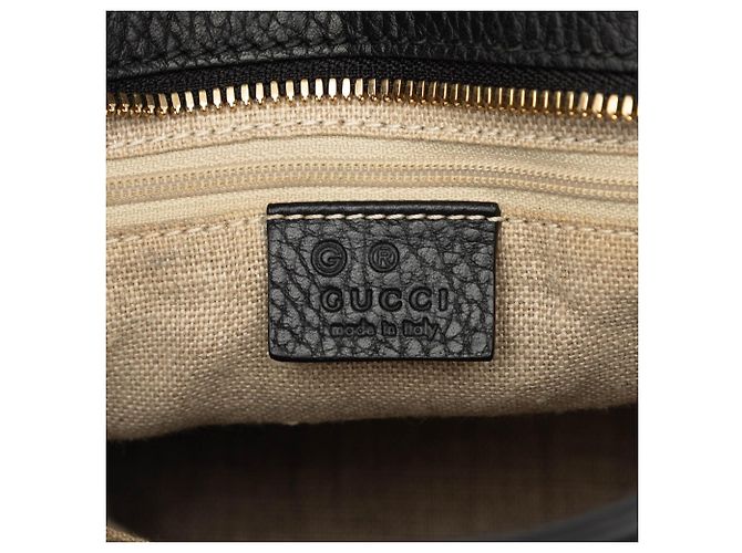 Bamboo Bolsa Gucci em couro de bezerro preta com tassel de bambu Preto - vista 5