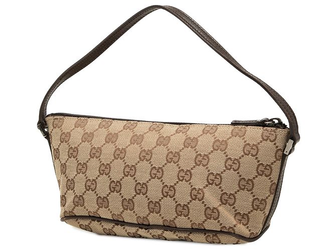 Borsa a tracolla Gucci GG Canvas Boat Beige - vista 2