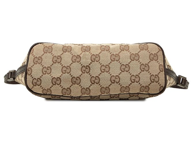 Borsa a tracolla Gucci GG Canvas Boat Beige - vista 3