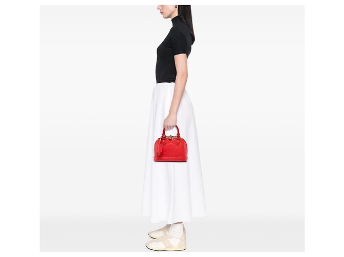 Louis Vuitton Monogram Vernis Alma BB Satchel Rot - Ansicht 5