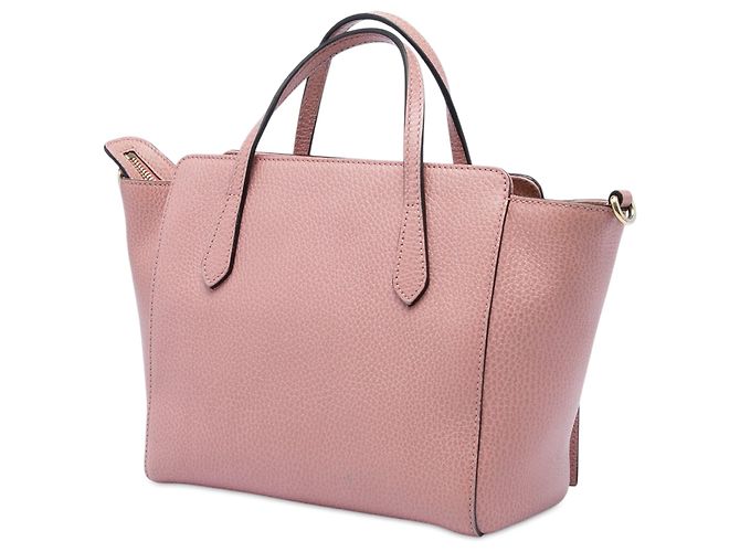 Bolsa Mini Swing Gucci em couro de bezerro rosa - vista 2