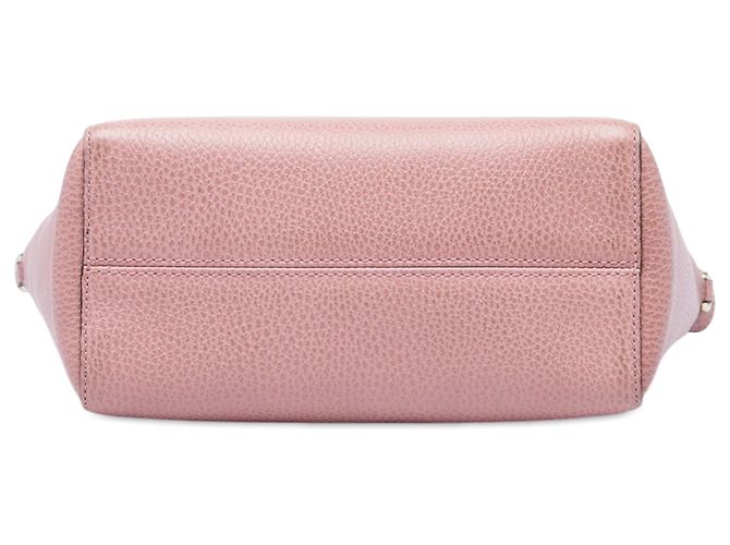 Bolsa Mini Swing Gucci em couro de bezerro rosa - vista 3