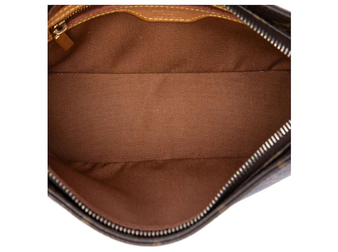 Borsa a tracolla Louis Vuitton Monogram Trotteur Marrone - vista 4