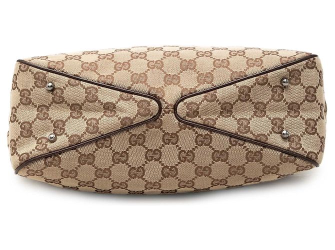 Borsa Tote Gucci GG Canvas Beige - vista 3