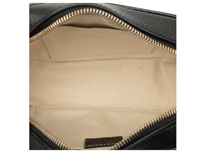 Borsa a tracolla Soho Disco Gucci in vitello nero - vista 4