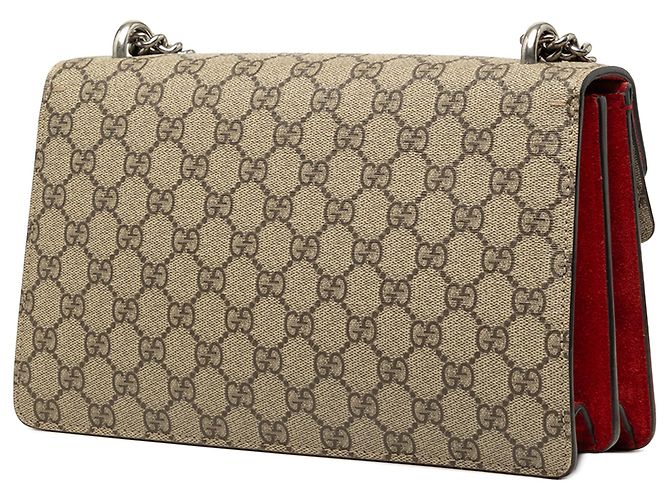 Borsa a tracolla Gucci Dionysus Medium GG Supreme Rossa Rosso - vista 2