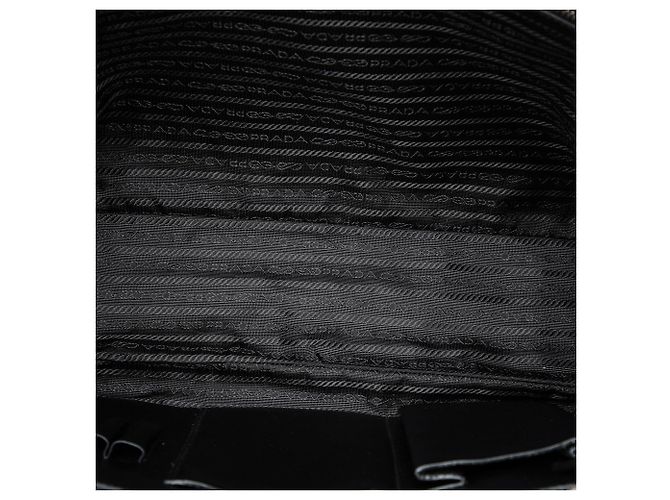 Sac business Prada Saffiano noir - vue 4