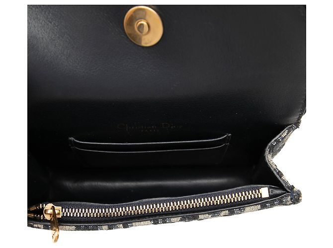 Autre Marque Borsa cintura Saddle in tela Dior Oblique blu - vista 4