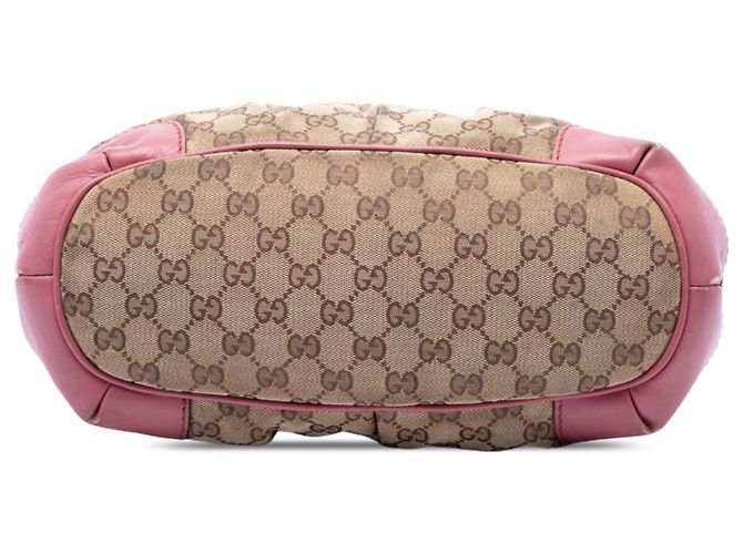 Borsa Satchel Gucci GG Canvas Sukey Beige - vista 3