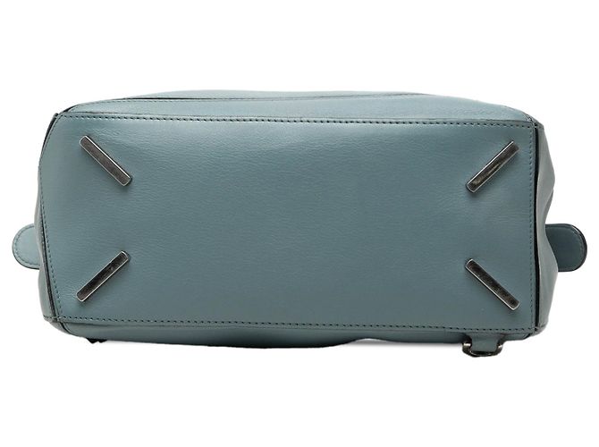 Bolsa Puzzle Medium em pele de bezerro azul LOEWE - vista 3