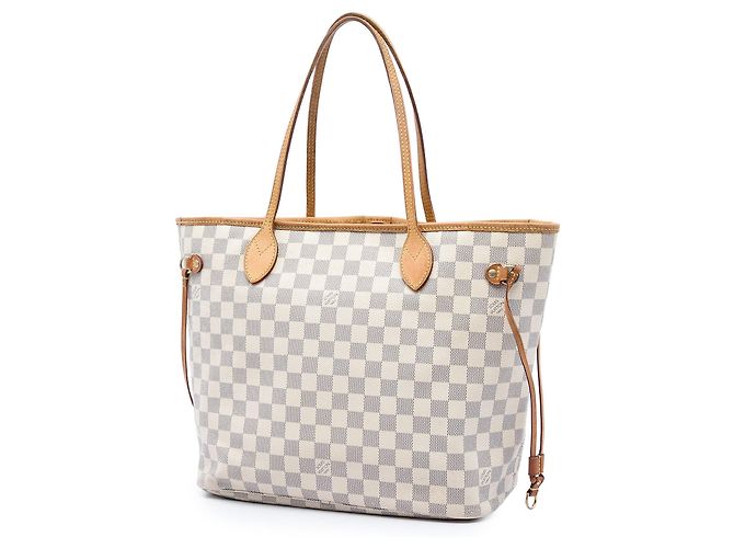 Louis Vuitton Damier Azur Neverfull MM Tote Bag weiß - Ansicht 2