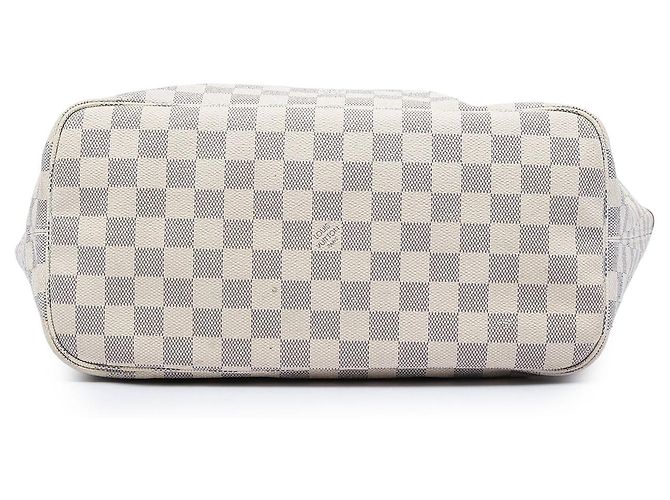 Louis Vuitton Damier Azur Neverfull MM Tote Bag weiß - Ansicht 3