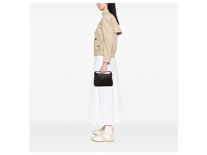 Borsa Fendi Zucchino Canvas marrone - vista 7