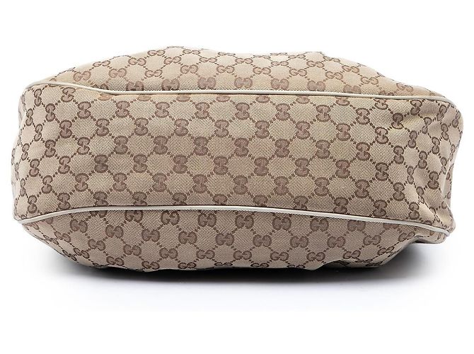 Borsa a tracolla Gucci GG Canvas Sukey Beige - vista 3