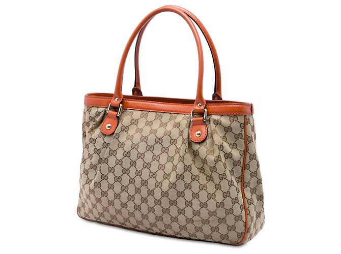 Borsa Tote Gucci GG Canvas Sukey Beige - vista 2