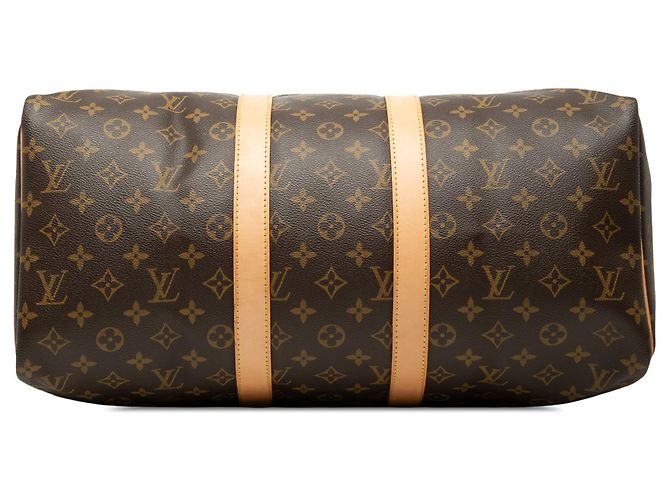 Borsa da viaggio Louis Vuitton Monogram Keepall 45 Marrone - vista 3