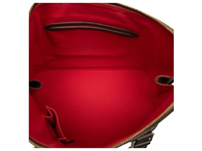 Borsa a mano Louis Vuitton Damier Ebene Alma PM Marrone - vista 4