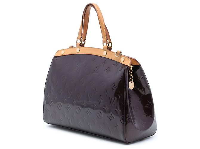 Borsa Satchel Louis Vuitton Monogram Vernis Brea MM Viola Porpora - vista 2