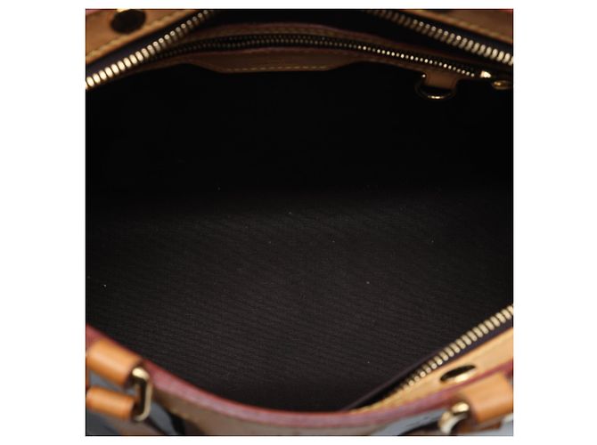 Borsa Satchel Louis Vuitton Monogram Vernis Brea MM Viola Porpora - vista 4