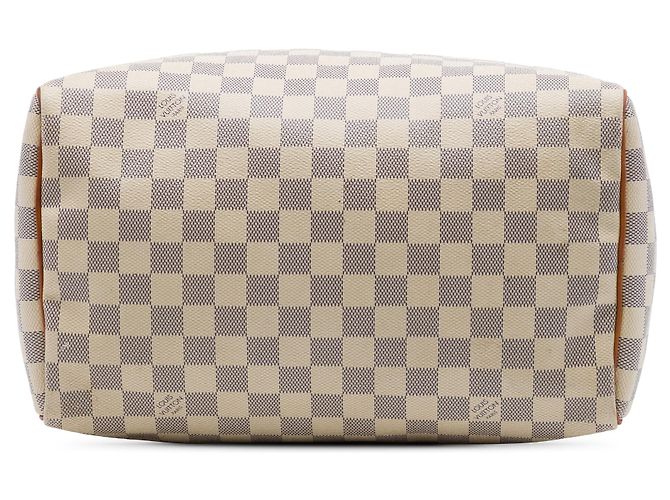 Borsa Boston Louis Vuitton Speedy 30 Damier Azur Bianca Bianco - vista 3