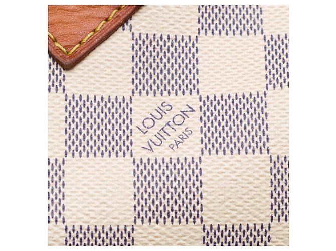 Borsa Boston Louis Vuitton Speedy 30 Damier Azur Bianca Bianco - vista 5
