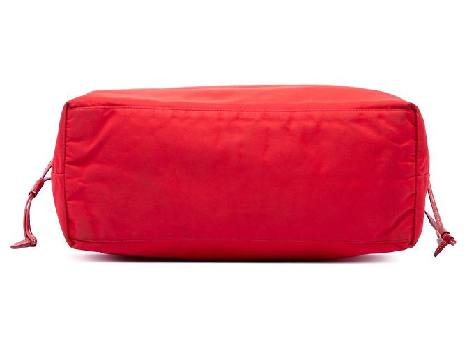 Tote Prada em Tessuto vermelho com acabamentos em Saffiano - vista 3