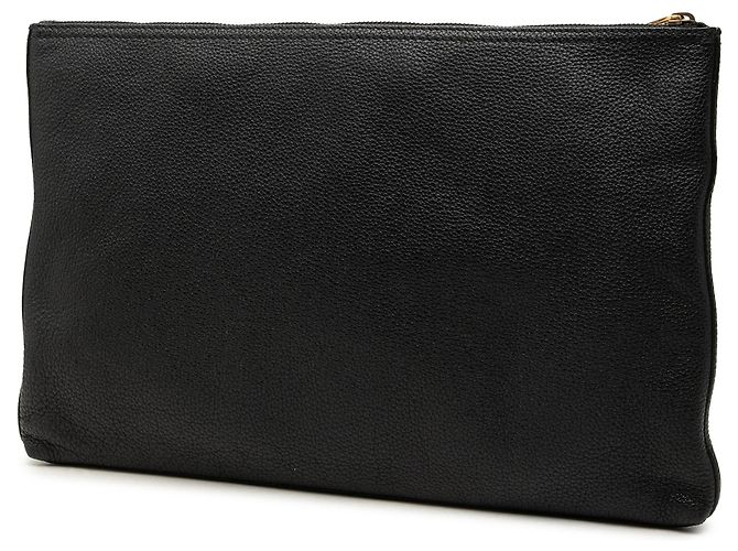 Clutch Gucci in pelle nera con logo Nero - vista 2