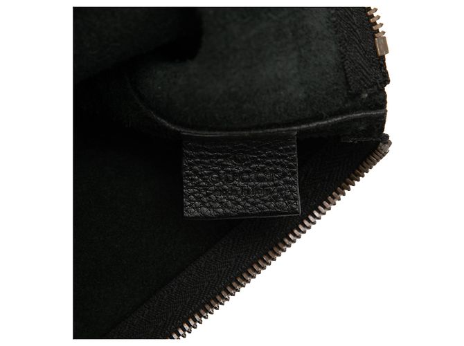 Clutch Gucci in pelle nera con logo Nero - vista 5