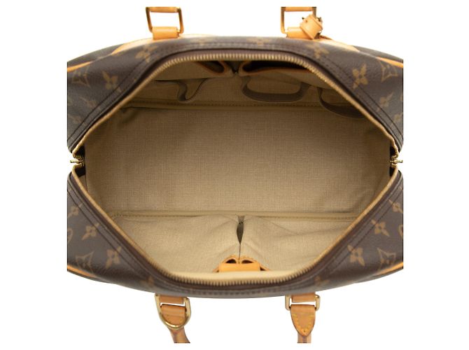 Borsa a mano Louis Vuitton Monogram Deauville Marrone - vista 4