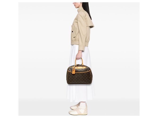 Borsa a mano Louis Vuitton Monogram Deauville Marrone - vista 6