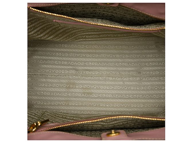 Borsa Tote Satchel Prada Large Bicolor Saffiano Lux Grigia Grigio - vista 4