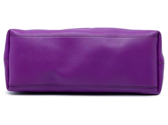 Borsa Tote Soho Chain Gucci Medium in pelle di vitello viola Porpora - vista 3