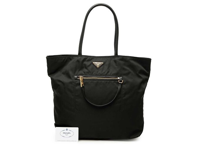 Tote Sac cabas Prada Tessuto noir - vue 7