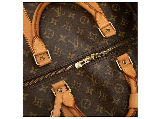 Borsa da viaggio Louis Vuitton Monogram Keepall Bandouliere 60 Marrone - vista 6